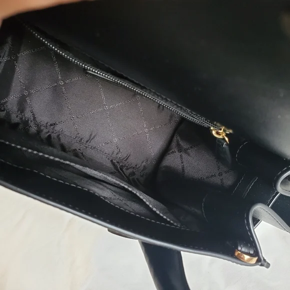 Michael Kors Black Saffiano Leather Satchel Bag NWT - Picture 11 of 14